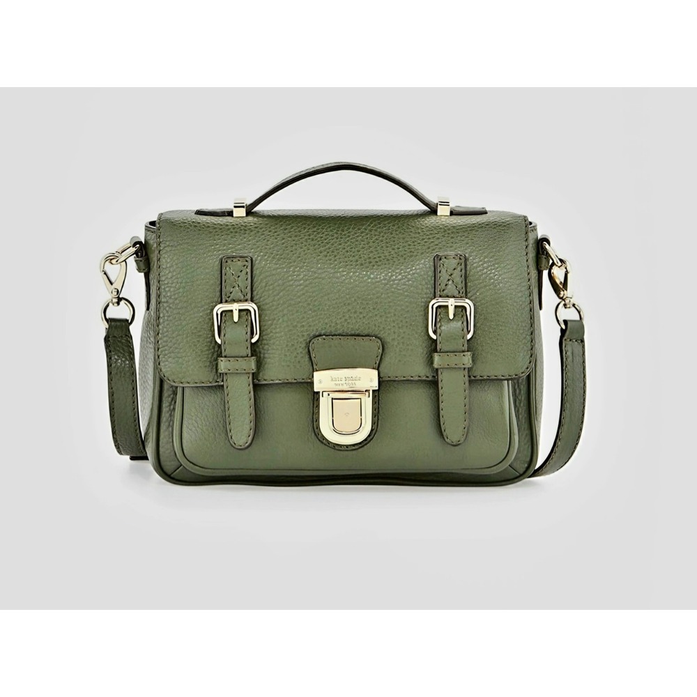 Kate Spade New York Lola Ave Lia Loden Pebbled Leather Satchel Bag